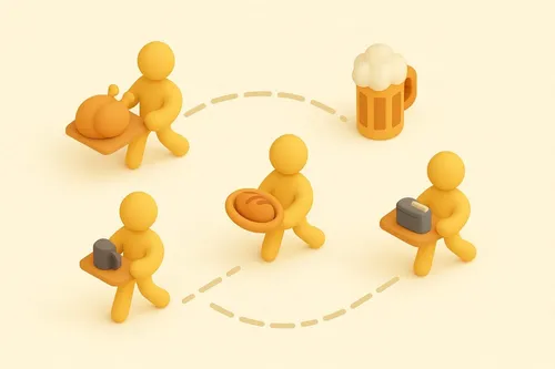 Tischzwerg Einrichtung - Schritt 4: Kellner Einrichten