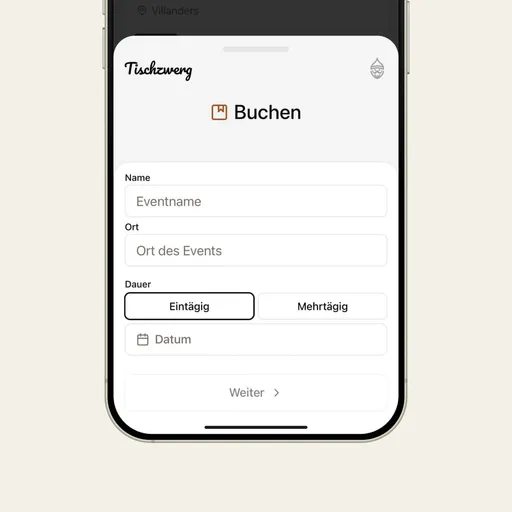 Tischzwerg Einrichtung - Schritt 1: Tischzwerg Buchen